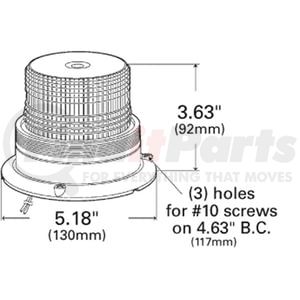 77103 by GROTE - Mighty Mini Strobe Light - Single Flash