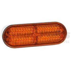 78193 by GROTE - 6" Oval LED Strobe Lights with S-Link Synchronization, Amber, 12V/24V