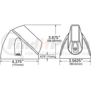 Grote 78563 Snow Plow Marker Wing-Tip LED Snowplow Light, Horizontal