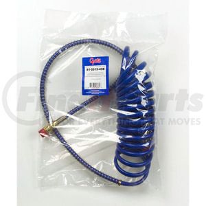 81001540B by GROTE - 15' Coiled Air Single With 12" & 40" Leads, Blue