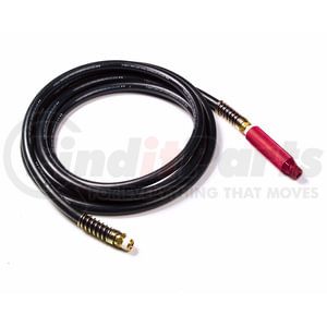 810112GR by GROTE - 12', Rubber Air Hose; Black With Red Anodized Grip