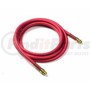 810115R by GROTE - 15', Rubber Air Hose With Springs, Red