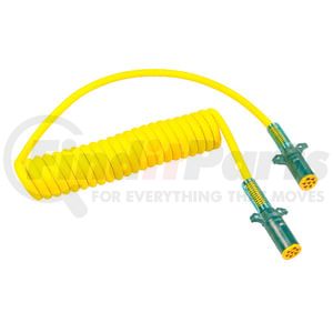 81201540 by GROTE - Iso Coiled Cord 15', W 40" Leads, Yellow Cable