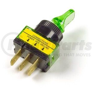 821911 by GROTE - Toggle, On/Off, D/Bill, 20 Amp, Green