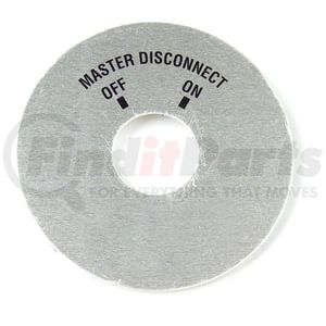 822157 by GROTE - Battery Master Disconnect Face Plate, For 82; 2155, Pk 1