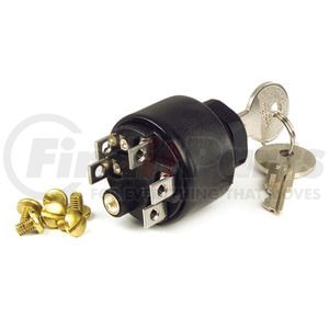 822306 by GROTE - Switch, Ignition, Marine, 3 Position, With Push To Choke, Pk 1