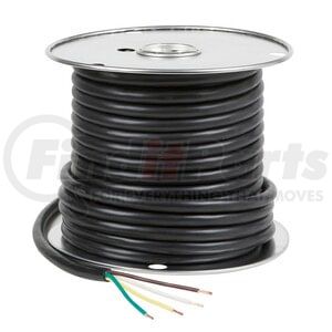 825603 by GROTE - Trailer Cable, Pvc, 4 Cond, 14 Ga, Wh/Br/Yl/Gn, 500' Spool