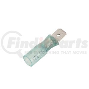 842430 by GROTE - Heat Shrink Male Disconnect, 16; 14 Ga, .250", Pk 15