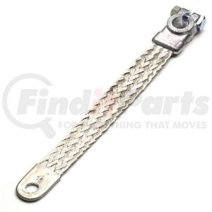 849239 by GROTE - Braided Ground Strap, 2 Ga Clamp To Lug, 9"