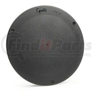 943824 by GROTE - Snap-In Cover Plates - 4" Round, Black