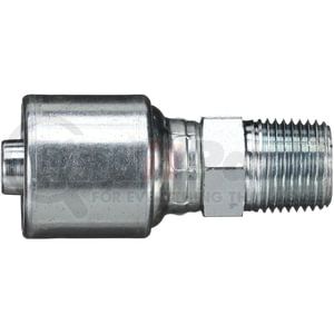 G25100-0606 by GATES - MegaCrimp™ Coupling - 3/8"-18 Thread, 3/8" Tube ID, 2.32" Length, Male Pipe (NPTF 30° Cone Seat)