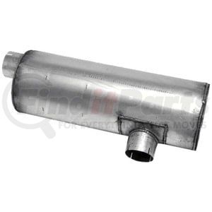 21969 by WALKER EXHAUST - Heavy Duty Direct Fit Exhaust Muffler 4" Inlet (Inside)  4" Outlet (Inside)