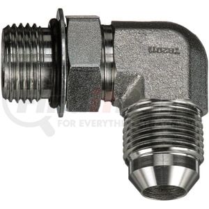 Gates G60312-0604 Hydraulic Coupling / Adapter Male O-Ring Boss to Male JIC 37 Flare - 90 (SAE to SAE)