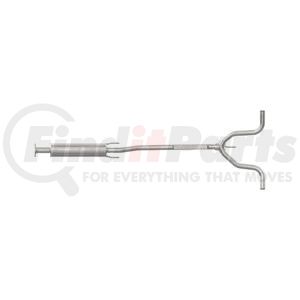 Walker Exhaust 48352 Exhaust Resonator and Pipe Assembly Direct Fit Exhaust Resonator and Pipe Assembly 2" Outlet (Outside)