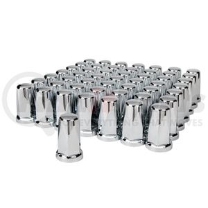 10059CB by UNITED PACIFIC - Wheel Lug Nut Cover - 33mm x 3.25", Chrome, Plastic, Tall, Classic, Push-On Style