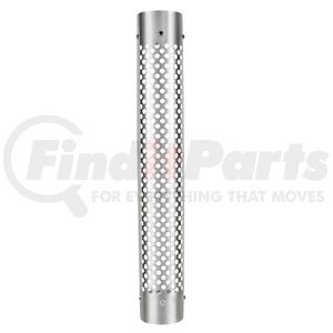 21233 by UNITED PACIFIC - Exhaust Muffler Shield - 5", 180 Degree, Stainless, Round