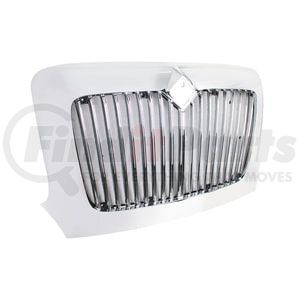 21312 by UNITED PACIFIC - Grille - Chrome, with Bug Screen, for 2002+ International Transtar