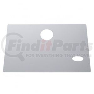 21520 by UNITED PACIFIC - Glove Box Door Cover - Stainless Steel, with Oval Cutout, for Early Peterbilt