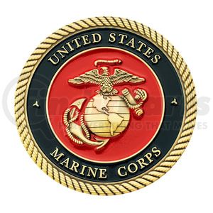 22977 by UNITED PACIFIC - Emblem - 1 3/4" U.S. Military Adhesive Metal Medallion, Marine Corps