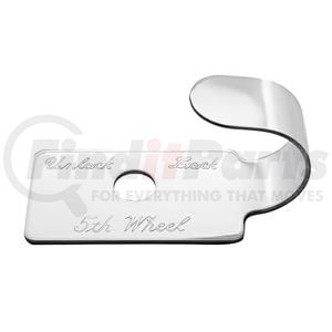 23002-1 by UNITED PACIFIC - Dash Switch Cover - Switch Guard, Stainless, without Holding Nut, Fifth Wheel, for Peterbilt 379