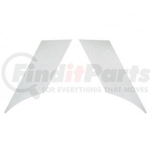 29028 by UNITED PACIFIC - Hood Emblem - Stainless, for 2007+ Peterbilt 389 Stripe Accent