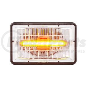 31150 by UNITED PACIFIC - ULTRALIT LED 4" x 6" Low Beam Rectangular Headlight with Amber LED Position Light