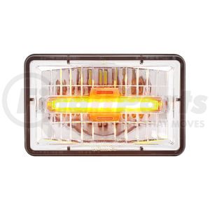 31151 by UNITED PACIFIC - ULTRALIT LED 4" x 6" High Beam Rectangular Headlight with Amber LED Position Light