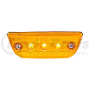 36808 by UNITED PACIFIC - Truck Cab Light - 3 LED, Amber LED/Lens, For 2013-2021 Peterbilt 579 and Kenworth T680/T770/T880