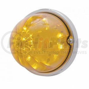 39596 by UNITED PACIFIC - Truck Cab Light - 17 LED Watermelon Flush Mount Kit, with Low Profile Bezel, Amber LED/Amber Lens