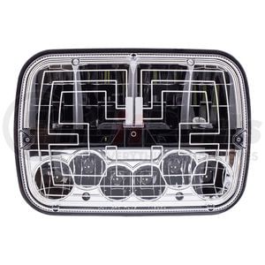 34137 by UNITED PACIFIC - ULTRALIT LED 5" x 7" Heated Headlight with Polycarbonate Lens and Housing