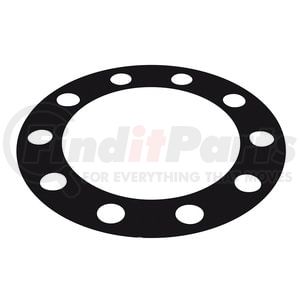 10148 by UNITED PACIFIC - Axle Hub Cover - Black, Plastic Rim Protector, with 1" Hole