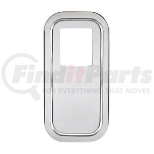 21731B by UNITED PACIFIC - Transmission Shift Lever Plate Base Cover - Bulk, Stainless Steel, for Peterbilt Extended Hood