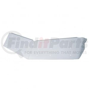 28015 by UNITED PACIFIC - Sun Visor - 14" Stainless Steel, Ultra Cab Drop Style, for 2002+ Peterbilt