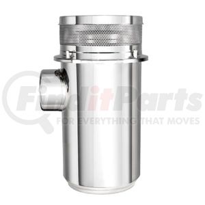 28202 by UNITED PACIFIC - Air Cleaner Housing - 13" Diameter, 28" Tall, Stainless, For Peterbilt/Kenworth