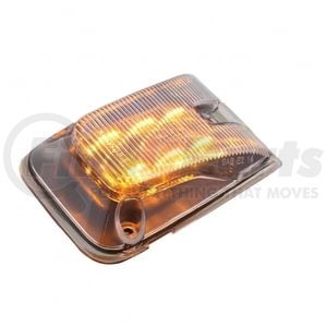 36884 by UNITED PACIFIC - Turn Signal Light - 6 LED, Door Side Indicator Light, Amber LED/Clear Lens, for 1998-2023 Volvo VNL