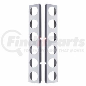 31460 by UNITED PACIFIC - Light Bar Bracket - Air Cleaner Bracket Only, Rear, Stainless, 12 Light Cut-Outs