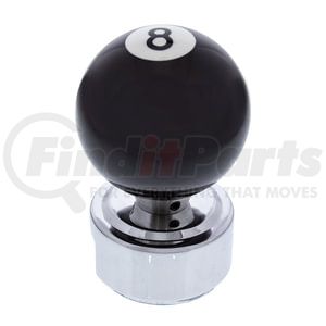 70685 by UNITED PACIFIC - Manual Transmission Shift Knob - Pool Ball, Number "8", for 13/15/18 Speed Eaton Style Shifters