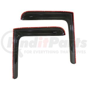 91501 by UNITED PACIFIC - Window Visor - Smoke, Acrylic, for 2008-2017 Freightliner Cascadia