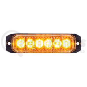 39161 by UNITED PACIFIC - Multi-Purpose Warning Light - 6 High Power LED "Competition Series" Slim Warning Light, Amber