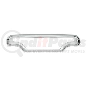 41012 by UNITED PACIFIC - Light Panel Bezel - For Dash Warning Light, Chrome, Plastic, for 2002-2006 Peterbilt 379/378