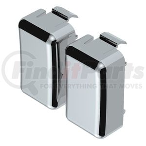 41600 by UNITED PACIFIC - Switch Plug Cover - Chrome, Plastic, Plain, for Volvo VT700 and VT800 Series