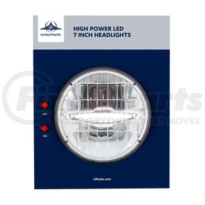 99189 by UNITED PACIFIC - Point of Purchase Display - 7" LED Headlight Display, 31513