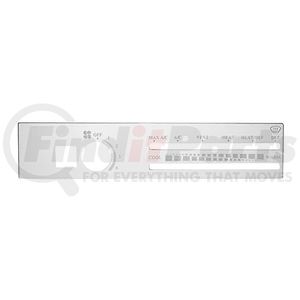 48302 by UNITED PACIFIC - A/C Control Plate - Stainless, with Recirculate Opening, for Freightliner