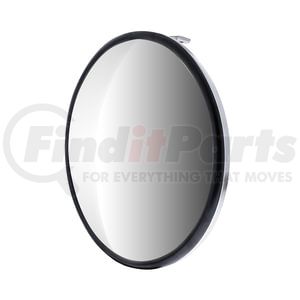 60049 by UNITED PACIFIC - Door Blind Spot Mirror - 8.5", Chrome, Convex, with Offset Mounting Stud