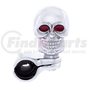 70113 by UNITED PACIFIC - Steering Wheel Knob - Steering Wheel Spinner, Skull