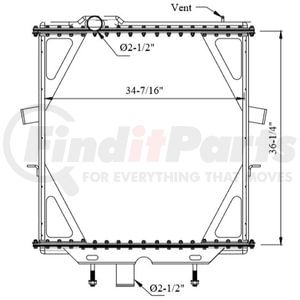 42-10332 by REACH COOLING - PERTERBILT 384-389 2002-2008
Core Dims
36.25 x 34.62 x 2.62quot; In