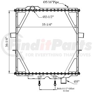 42-10336 by REACH COOLING - Peterbilt Radiator