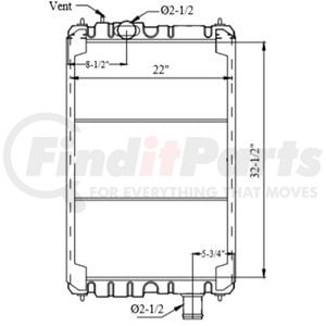 42-10586 by REACH COOLING - PETERBILT 387 14.6 L6 2000-2005. 4 ROWS