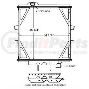 42-10639 by REACH COOLING - MACK PETE 385 W-CUMMINS 2003-2006