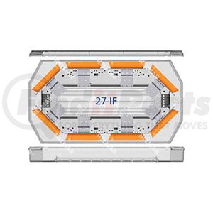 27-00003-E by ECCO - 27 Series LED Mini Light Bar - 22 Inch, 8 LED, Amber, 12 Volt